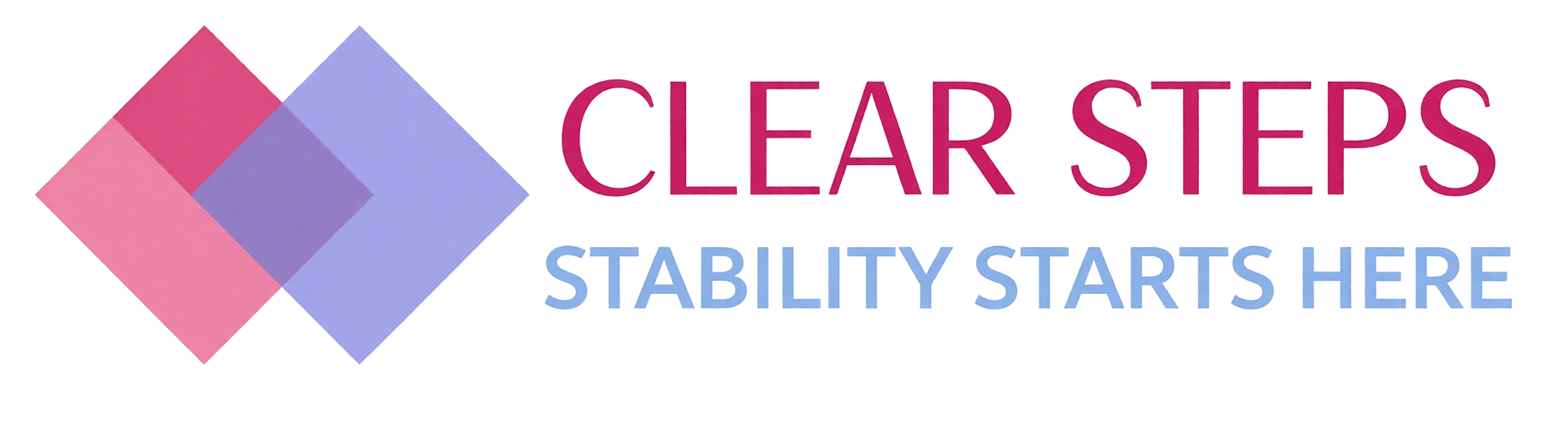 Clear Steps. the slogan is 'Stability Starts Here'